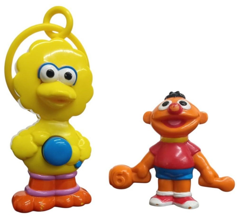Sesame Street TYCO Preschool Toys Big Bird & Ernie 1990s Retro Collectible