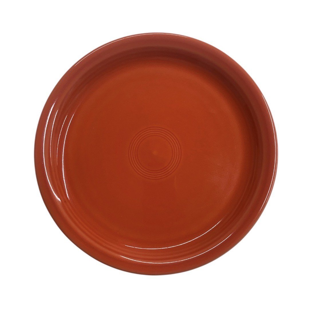 Fiesta - Poppy Orange Bistro Coupe Luncheon Plate Homer Laughlin HLC Ceramic