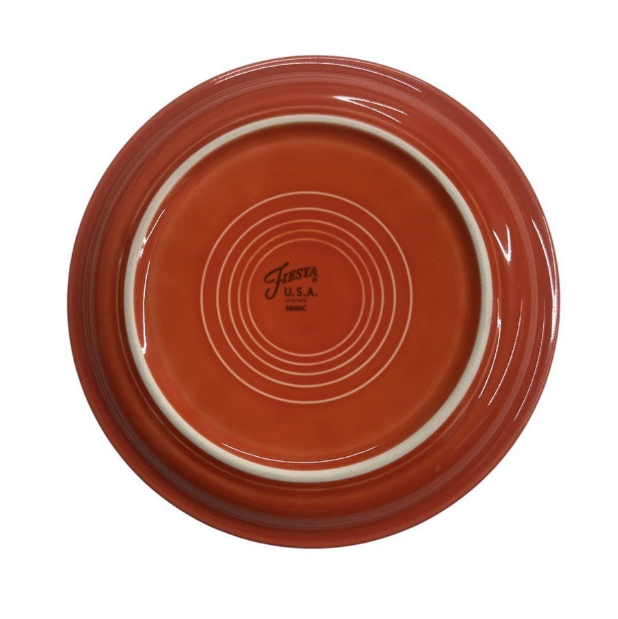Fiesta - Poppy Orange Bistro Coupe Luncheon Plate Homer Laughlin HLC Ceramic