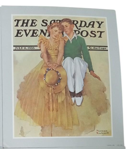 Norman Rockwell Saturday Evening Post Prints 1983 Set Of 4 Collectible 12"x10"
