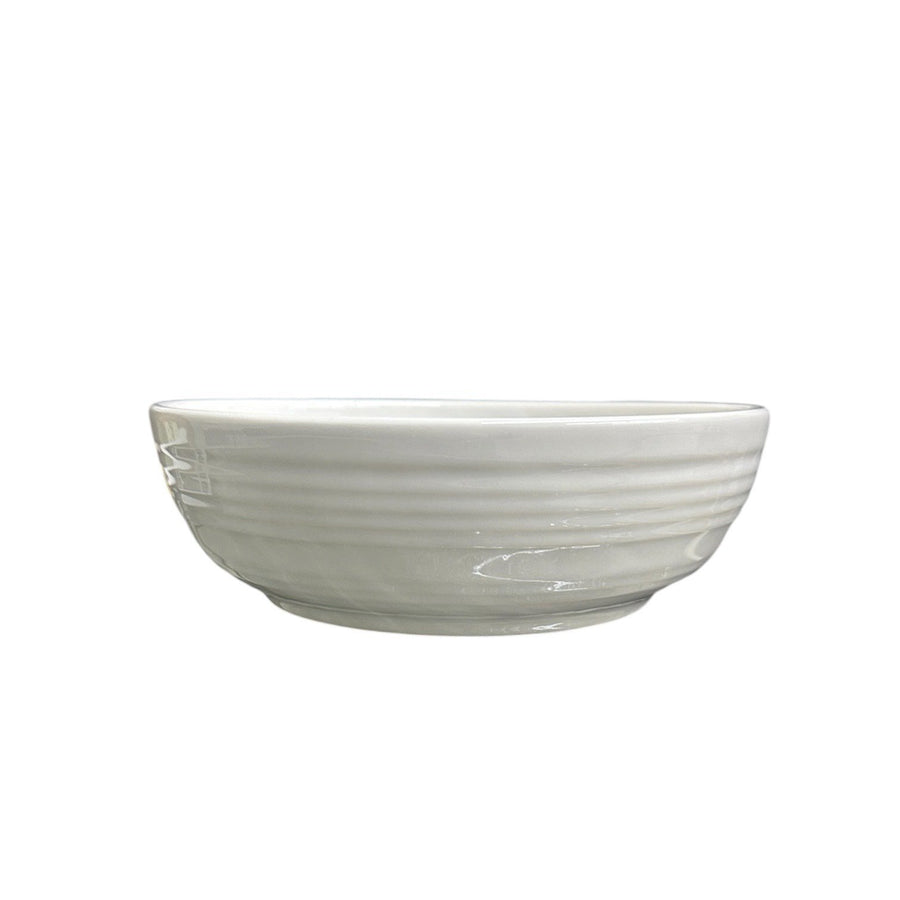 Fiesta - White Coupe Salad Bowl 24oz Homer Laughlin HLC Ceramic Bistro Tableware