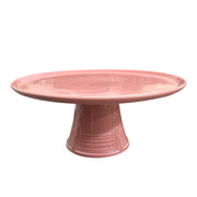 Fiesta - Peony Pink Cake Pedestal Homer Laughlin HLC Ceramic Display Stand