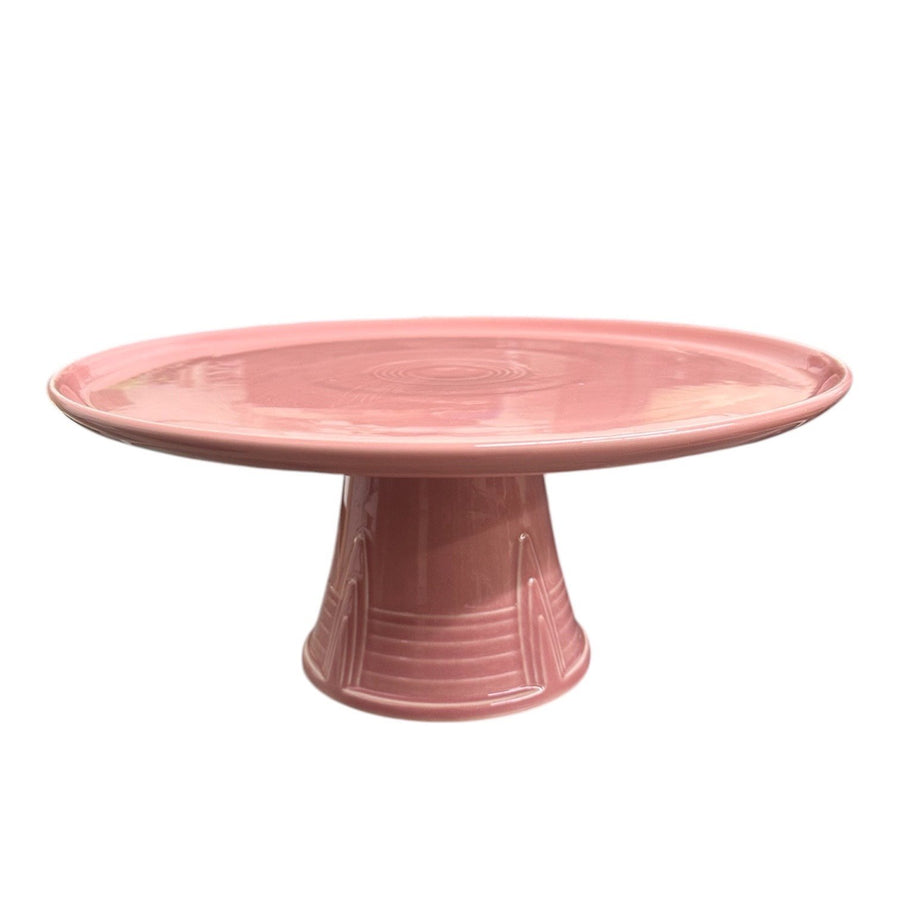 Fiesta - Peony Pink Cake Pedestal Homer Laughlin HLC Ceramic Display Stand