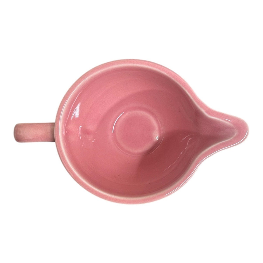 Fiesta - Peony Pink Individual Footed Creamer Homer Laughlin HLC Ceramic Pitcher (Retired)