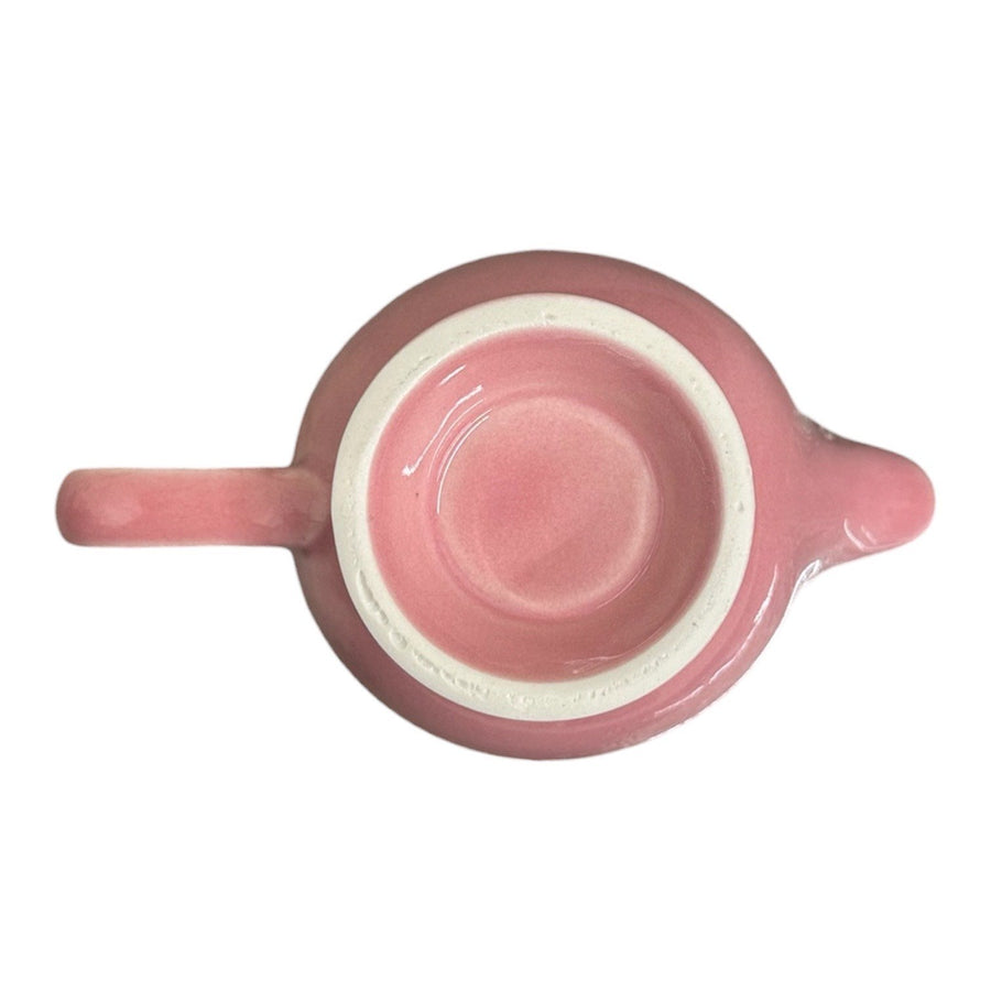 Fiesta - Peony Pink Individual Footed Creamer Homer Laughlin HLC Ceramic Pitcher (Retired)