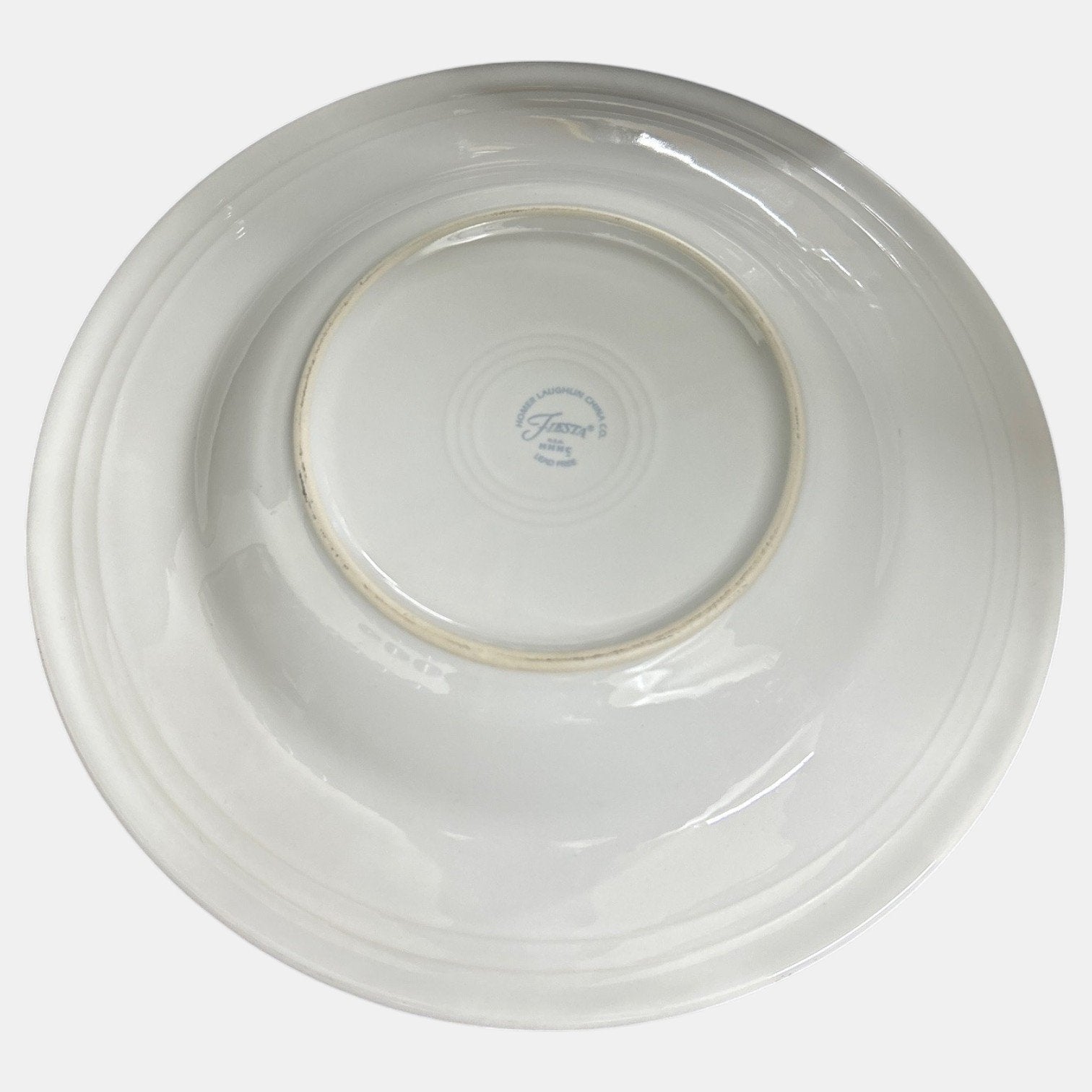 Fiesta - White Rimmed Soup Pasta Bowl Homer Laughlin HLC Dinnerware