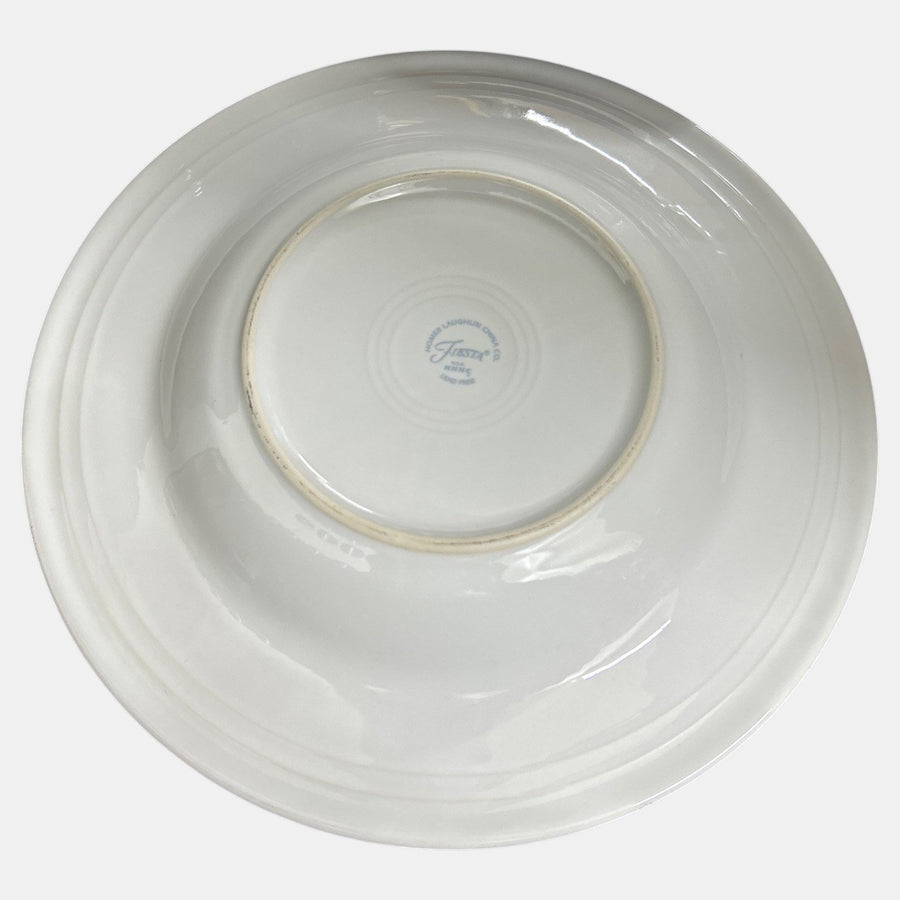 Fiesta - White Rimmed Soup Pasta Bowl Homer Laughlin HLC Dinnerware