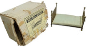 Shackman Dollhouse Bed W/Original Box Vintage Collectible Toy Accessory