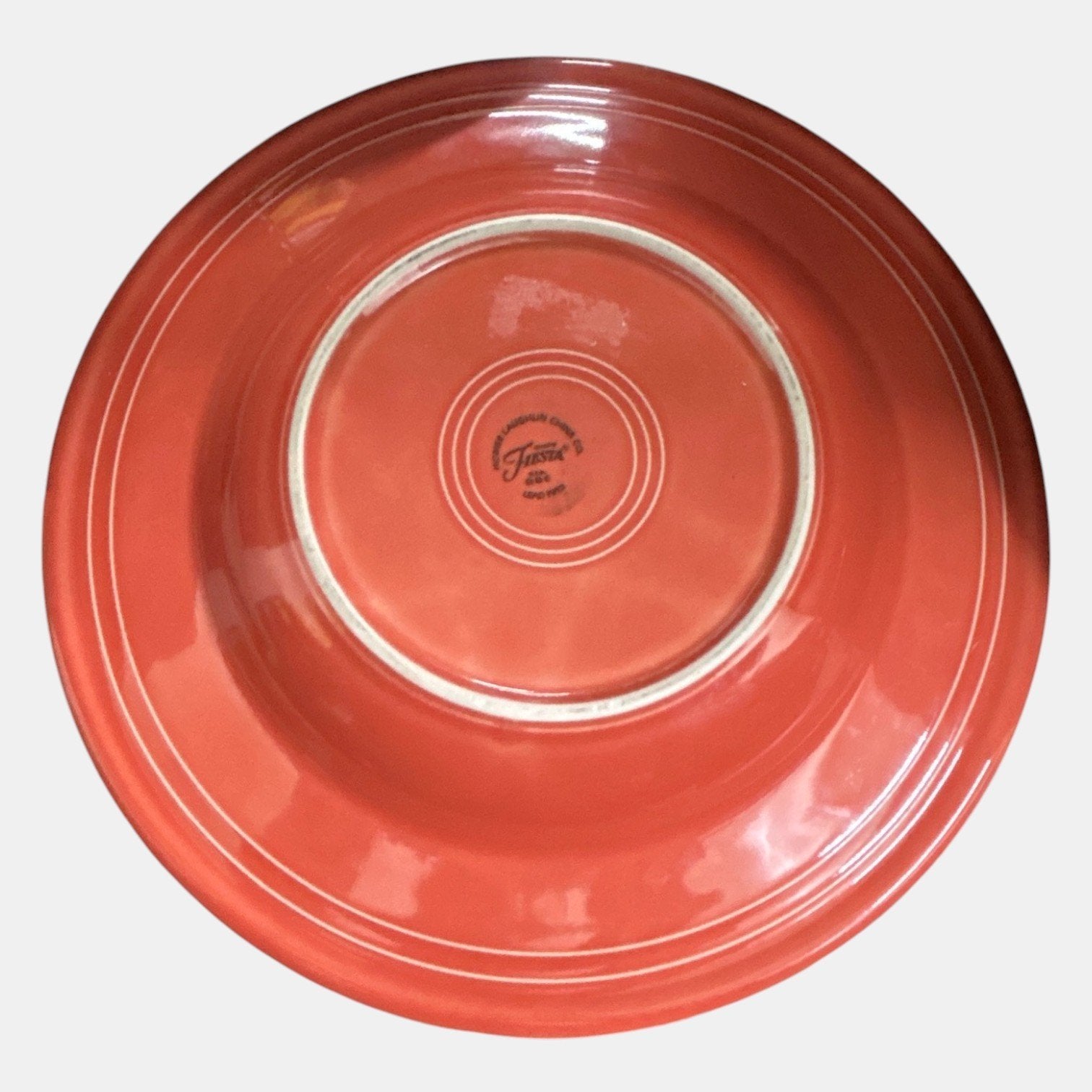Fiesta - Persimmon Orange Rimmed Soup Pasta Bowl Homer Laughlin HLC Dinnerware