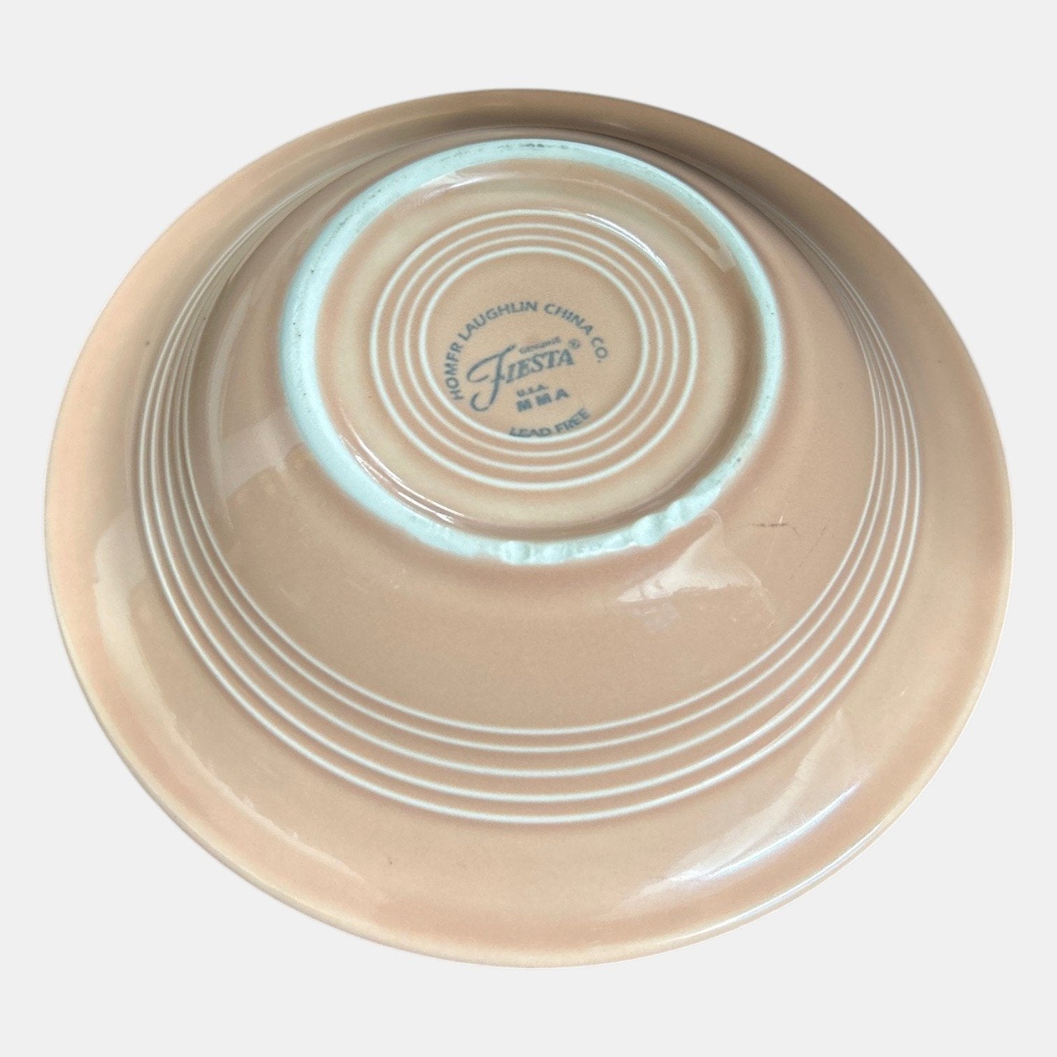 Fiesta - Apricot Orange Stacking Cereal Bowl Homer Laughlin Ceramic Kitchenware