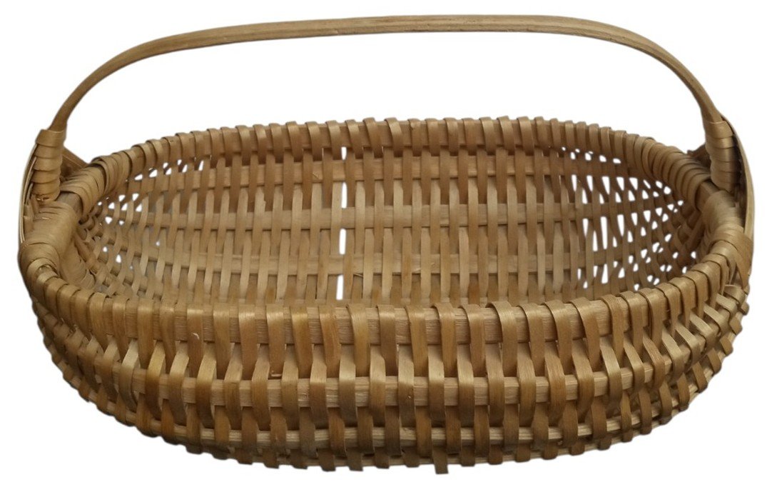 Basket With Carrying Handle Vintage Collectible Nostalgic Decorative Rustic