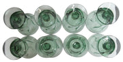 Fostoria Jamestown Green Juice Glasses Set Of 8 Vintage Collectible Drinkware