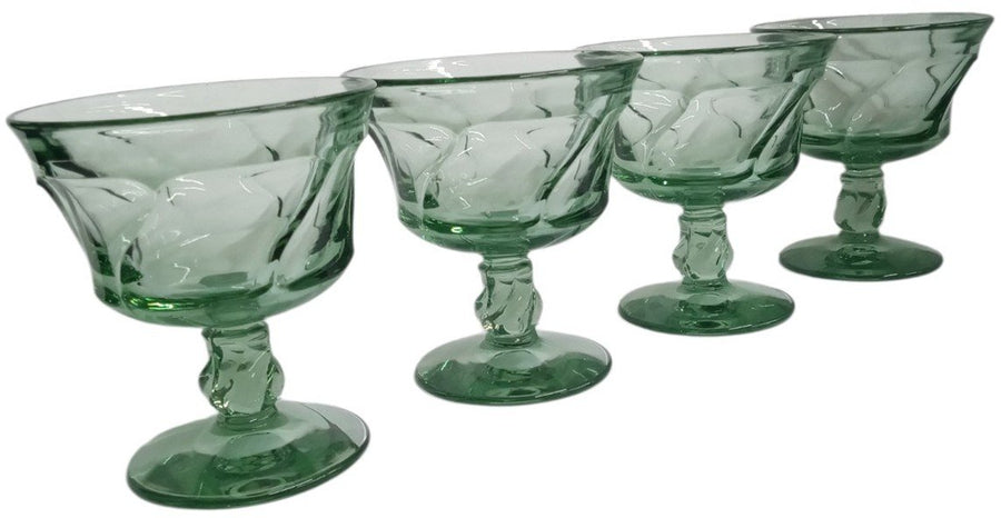 Fostoria Jamestown Goblets Set Of 4 Vintage Collectible Glassware Drinkware