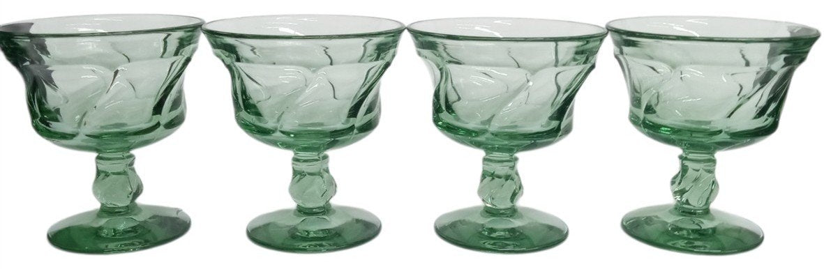 Fostoria Jamestown Goblets Set Of 4 Vintage Collectible Glassware Drinkware