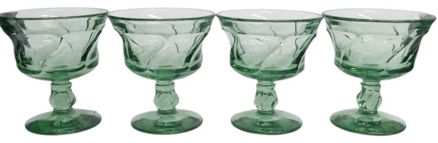 Fostoria Jamestown Goblets Set Of 4 Vintage Collectible Glassware Drinkware