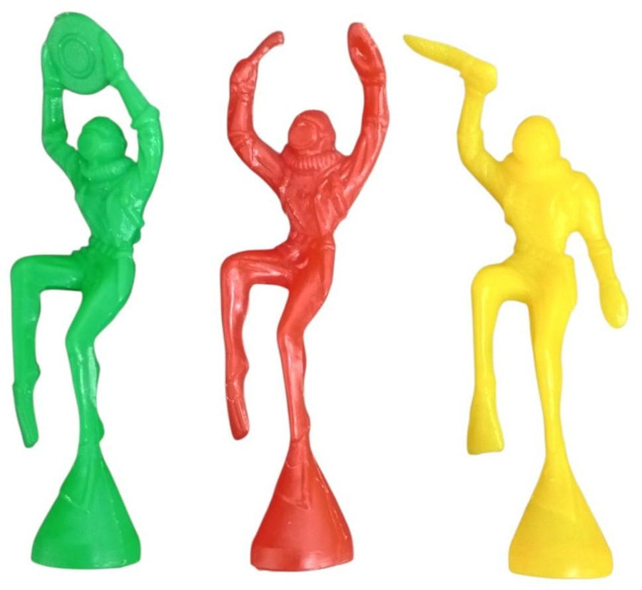 Kellogg's Frogman Diver Toy Figures Set Of 3 Vintage Collectible Nostalgic