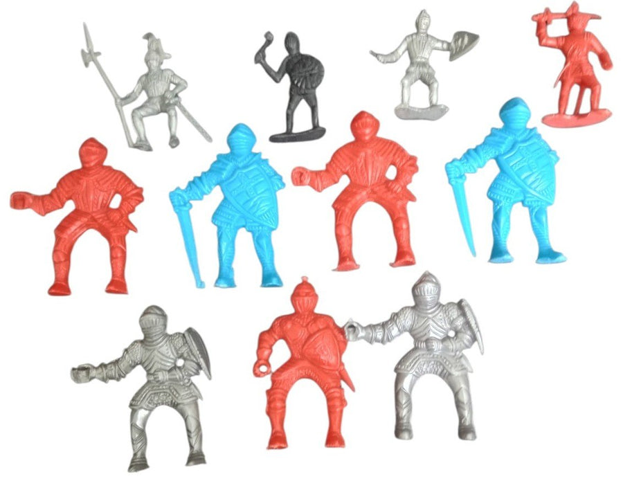 Medieval Knight Toy Playset Figures Set Of 11 Vintage Retro Collectible