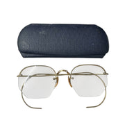 Bausch & Lomb Vintage MCM 1/10 12k Gold Filled Rimless Bifocal Eyeglasses w/Case