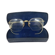 Bausch & Lomb Vintage MCM 1/10 12k Gold Filled Rimless Bifocal Eyeglasses w/Case