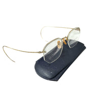 Bausch & Lomb Vintage MCM 1/10 12k Gold Filled Rimless Bifocal Eyeglasses w/Case