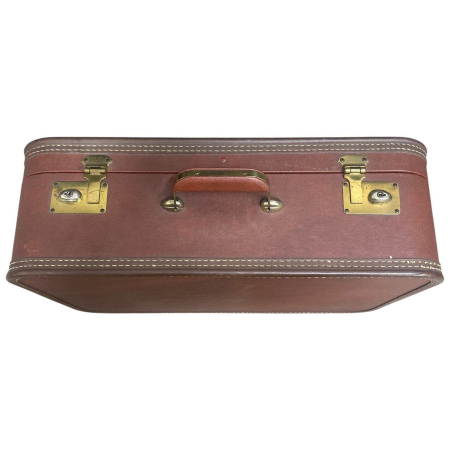Vintage J.C Higgins Brownish Red Overnight Train Case or Luggage