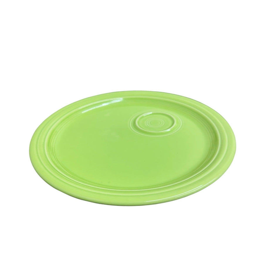 Fiesta - Chartreuse Green Welled Snack Plate Homer Laughlin HLC Ceramic Tableware