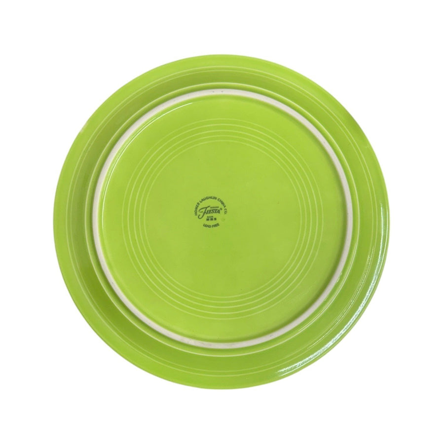 Fiesta - Chartreuse Green Welled Snack Plate Homer Laughlin HLC Ceramic Tableware