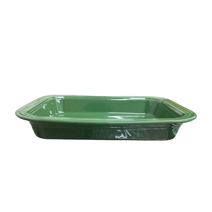 Fiesta - Jade Green Rectangular Casserole Baker 3 Quart Homer Laughlin HLC Ceramic Dish