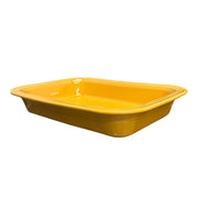 Fiesta - Marigold Yellow Rectangular Casserole Baker 3 Quart Homer Laughlin HLC Ceramic Dish Retired