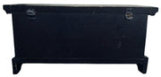 Trinket Box Wooden Black Handpainted Pennsylvania Dutch Vintage Collectible