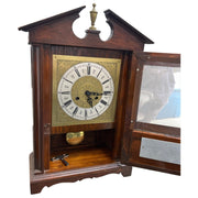Urgos Vintage Handmade Shelf Mantel Clock With Key