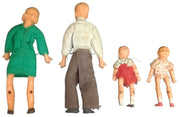 Caco Family Bendable Dolls Set Of 4 Toys Playset Vintage Collectible 1960s