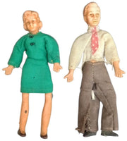 Caco Family Bendable Dolls Set Of 4 Toys Playset Vintage Collectible 1960s