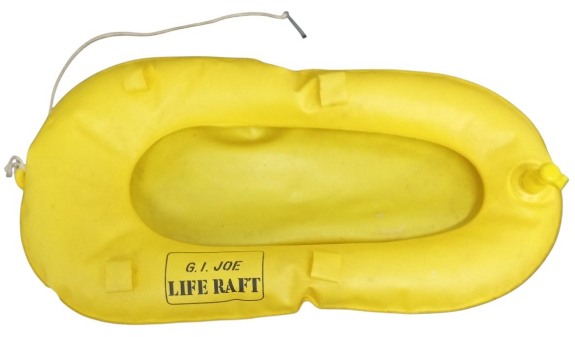 Hasbro GI Joe Inflatable Life Raft & Utility Belt Toy Accessories Vintage 1960s