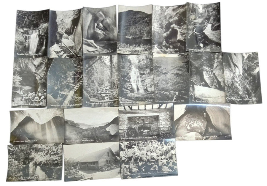 Photos Lost River NH Set Of 20 Mini Black & White Vintage Collectible Souvenir