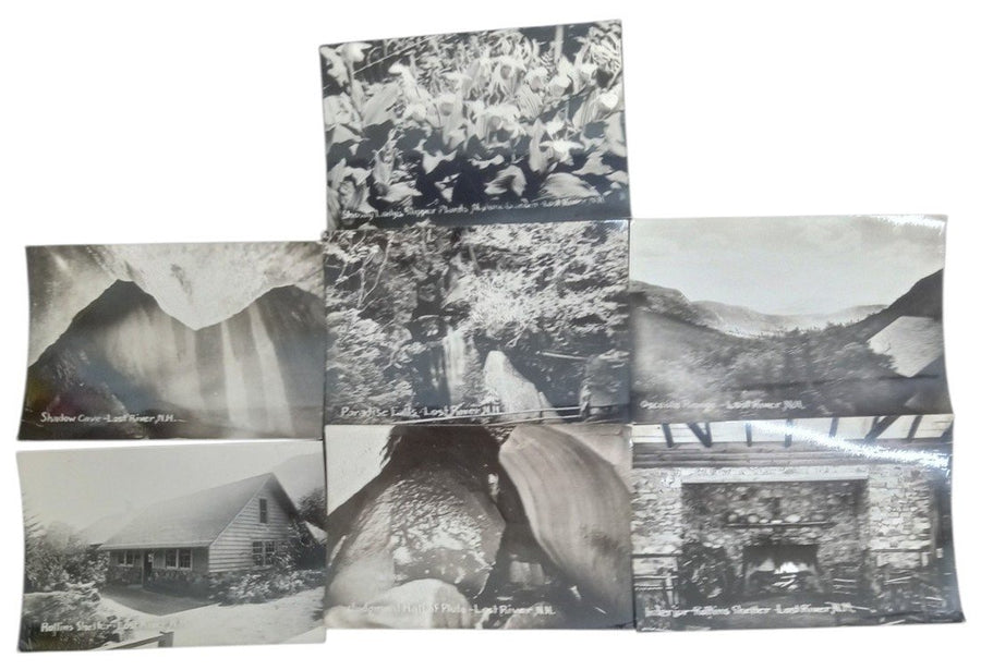 Photos Lost River NH Set Of 20 Mini Black & White Vintage Collectible Souvenir