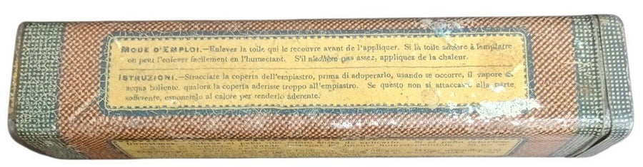 Johnson & Johnson Thapsia Plaster Tin/Can 1930s Empty Antique Collectible Decor