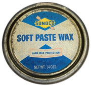 Sunoco Soft Paste Wax Can Vintage Retro Collectible Petroliana Mancave