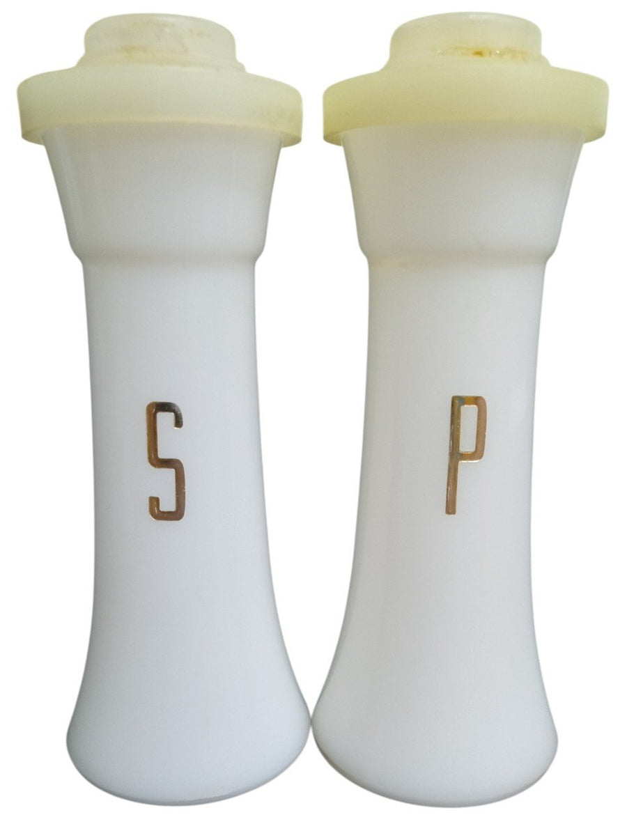 Tupperware Salt & Pepper Shakers White Vintage Retro Collectible Kitchenware