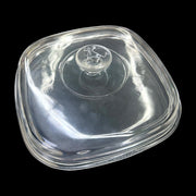 Corning Ware Set of Two Floral Bouquet Casserole Dishes with Pyrex Lids