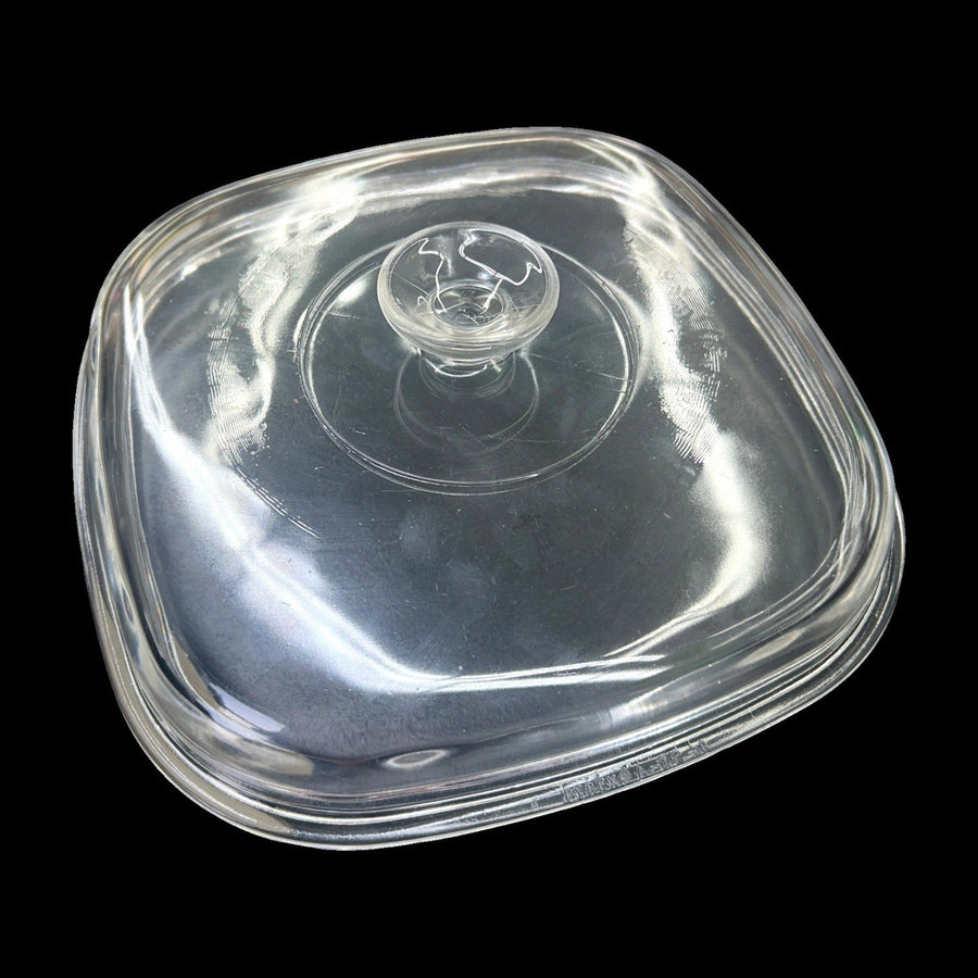 Corning Ware Set of Two Floral Bouquet Casserole Dishes with Pyrex Lids