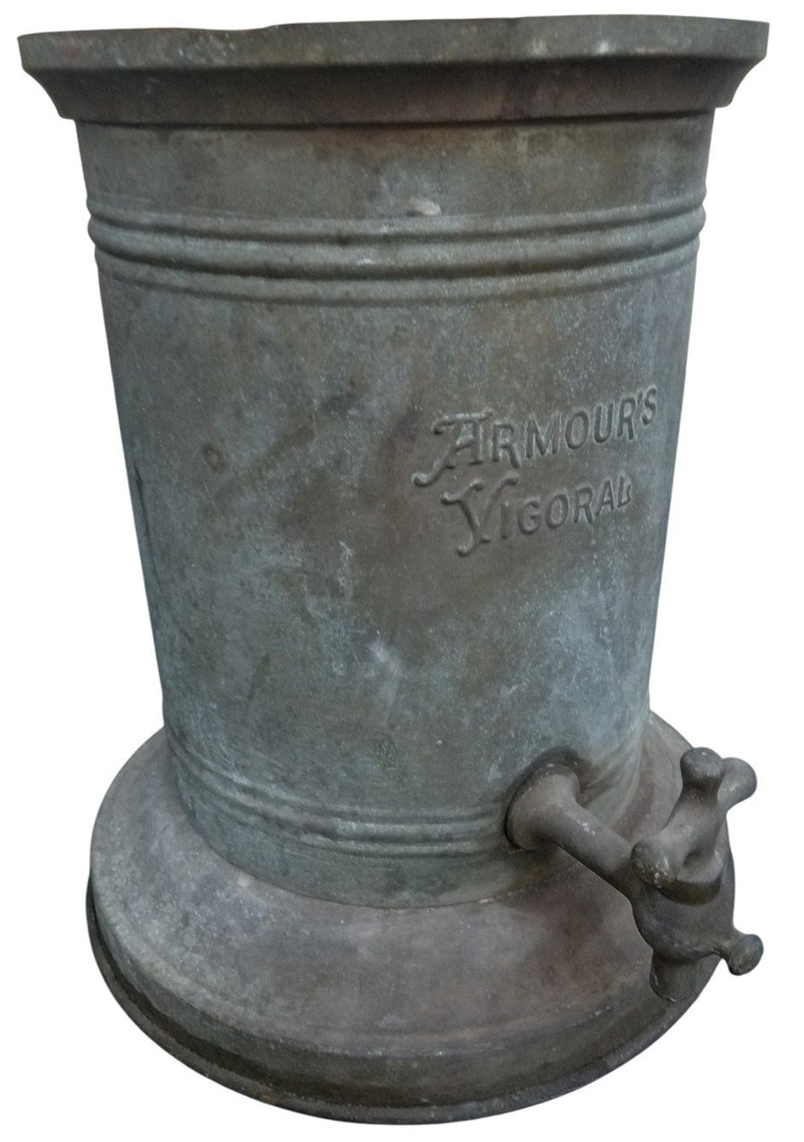Armour's Vigoral Metal Drink Dispenser Likely 1900s Antique Collectible Unique