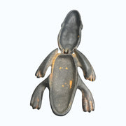 Wilton Vintage Cast Iron Frog with Hand-Painted Designs Trinket Box