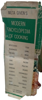 Cookbook Meta Given's Modern Encyclopedia Of Cooking Vintage Collectible 1952