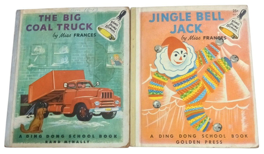 Ding Dong School Books Miss Frances 1950s Big Coal Truck & Jingle Bell Jack