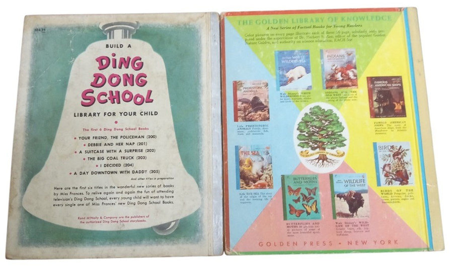 Ding Dong School Books Miss Frances 1950s Big Coal Truck & Jingle Bell Jack