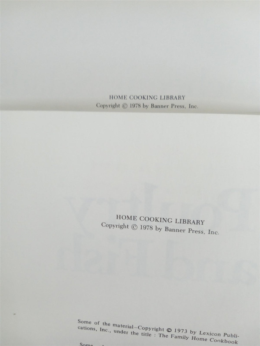 Cookbooks Banner Press Home Cooking Library 1978 Set Of 4 Vintage Collectible