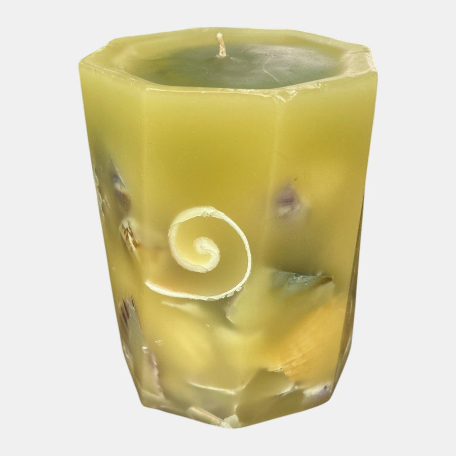 Vintage Pier 1 Octagon Seashell Candle