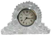 Waterford Clear Crystal Miniature Mantel Clock Retro Collectible Unique