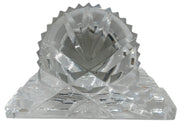 Waterford Clear Crystal Miniature Mantel Clock Retro Collectible Unique